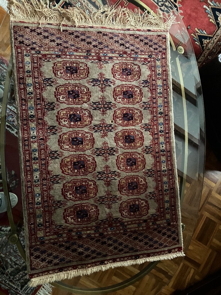 Perzisch tapijt, Gebruikt, 100 tot 150 cm, Rechthoekig, Blauw
