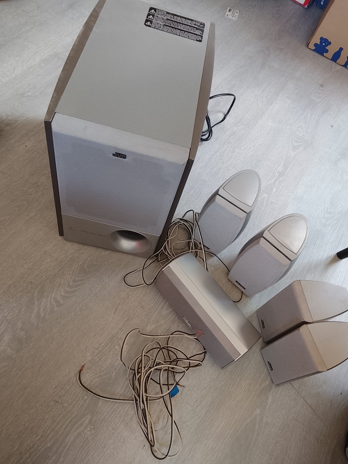 JVC subwoofer en speaker set (JVC/Sony), Audio, Tv en Foto, JVC, 70 watt of meer, Ophalen of Verzenden, 5.1-systeem