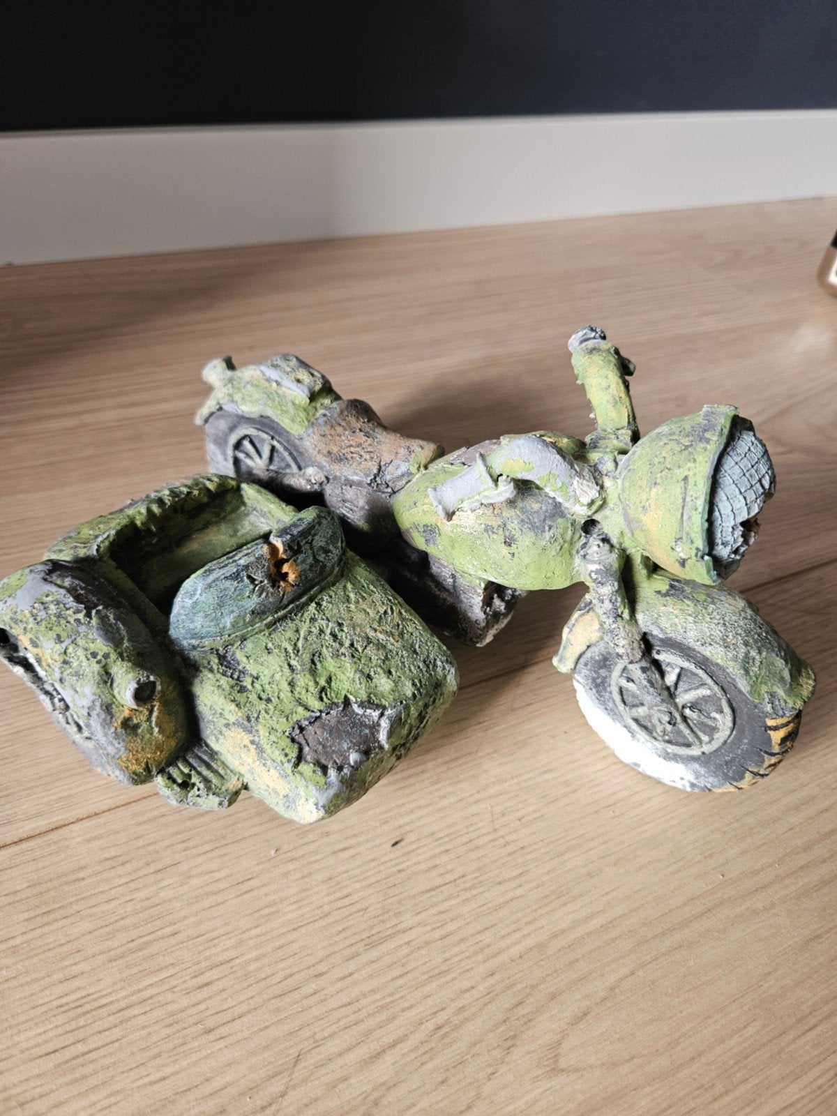 motor met zijspan aquarium decoratie, Ophalen of Verzenden