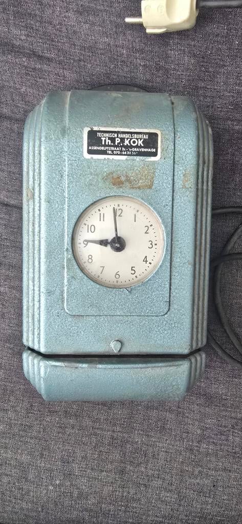 Vintage prikklok Th. P. Kok - Technisch Handelsbureau, Ophalen of Verzenden