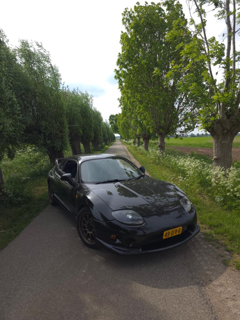 Mitsubishi FTO 1997 Zwart nwe APK, RHD, 1998 cc, 4 stoelen, Zwart, Leder
