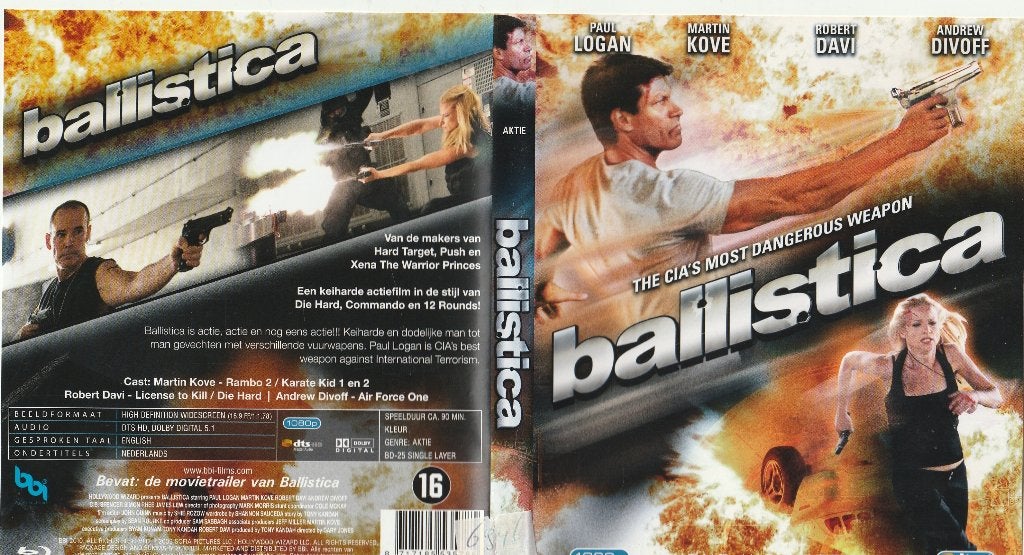 Ballistica blu ray ( ned. Ondert.), Ophalen of Verzenden, Zo goed als nieuw, Actie