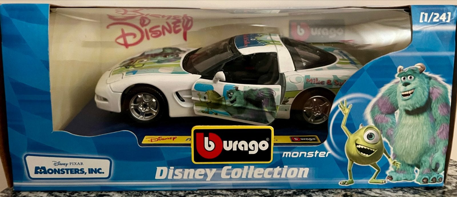 Bburago Disney Monsters Inc. Auto - Nieuw in doos, Ophalen, Overige figuren, Zo goed als nieuw, Beeldje of Figuurtje