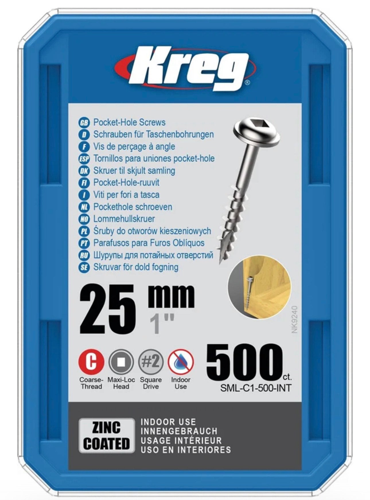 Kreg pockethole schroeven 25mm, Ophalen of Verzenden, Nieuw