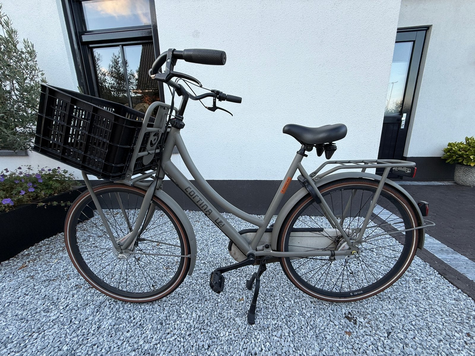 Cortina U4 framehoogte 57cm taupe/grijs/zand, Gebruikt, Versnellingen, 56 cm of meer, 0 zitjes