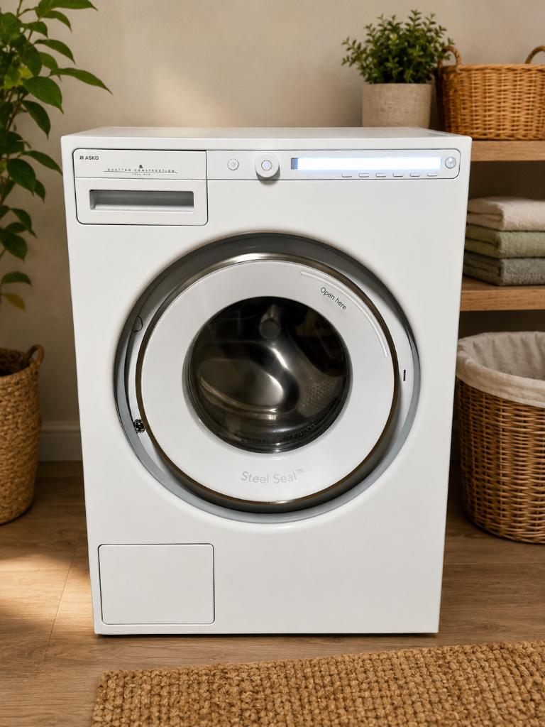 Asko Wasmachine, Witgoed en Apparatuur, Ophalen, Gebruikt, Voorlader, 85 tot 90 cm