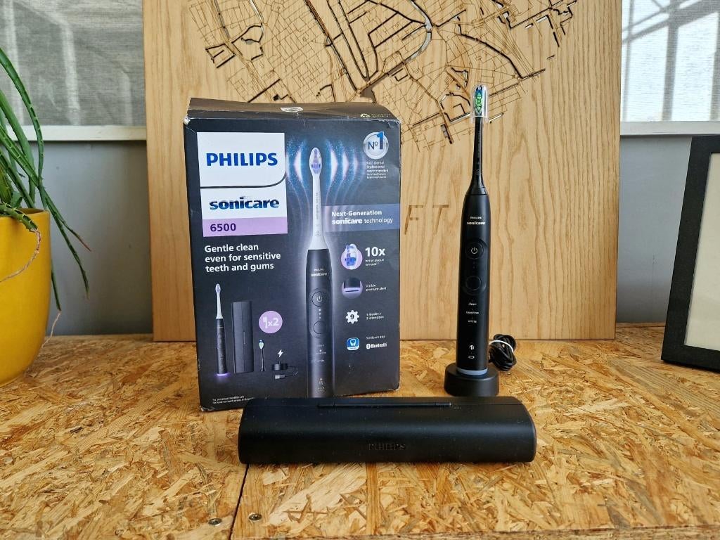 Philips Sonicare 6500 compleet in doos 1 jaar garantie!, Borstelbeer, Ophalen of Verzenden, Tandenborstel, Schieweg 15, Delft