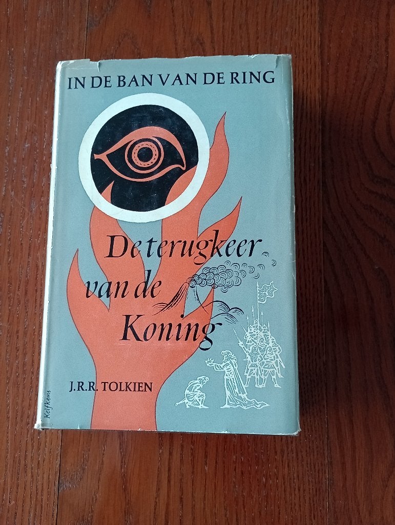 IN DE BAN VAN DE RING 1954 eerste Nederlandse druk, Boeken, Gelezen, J.R.R. Tolkien, Ophalen of Verzenden, Nederland