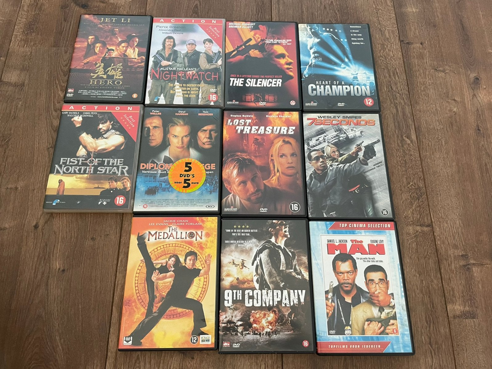 Actie dvd’s (11 stuks), Ophalen of Verzenden, Zo goed als nieuw, Actie en Avontuur