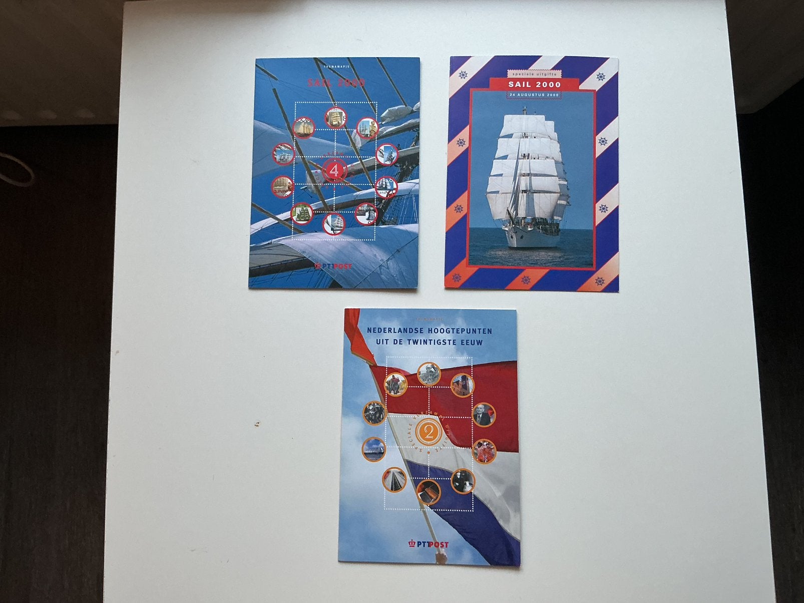 Drie speciale mapjes met postzegels Nederland, Ophalen of Verzenden, Na 1940