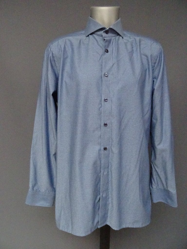 OLYMP LUXOR maat 41/XL, net overhemd., Blauw, Ophalen of Verzenden, Zo goed als nieuw, Halswijdte 41/42 (L)