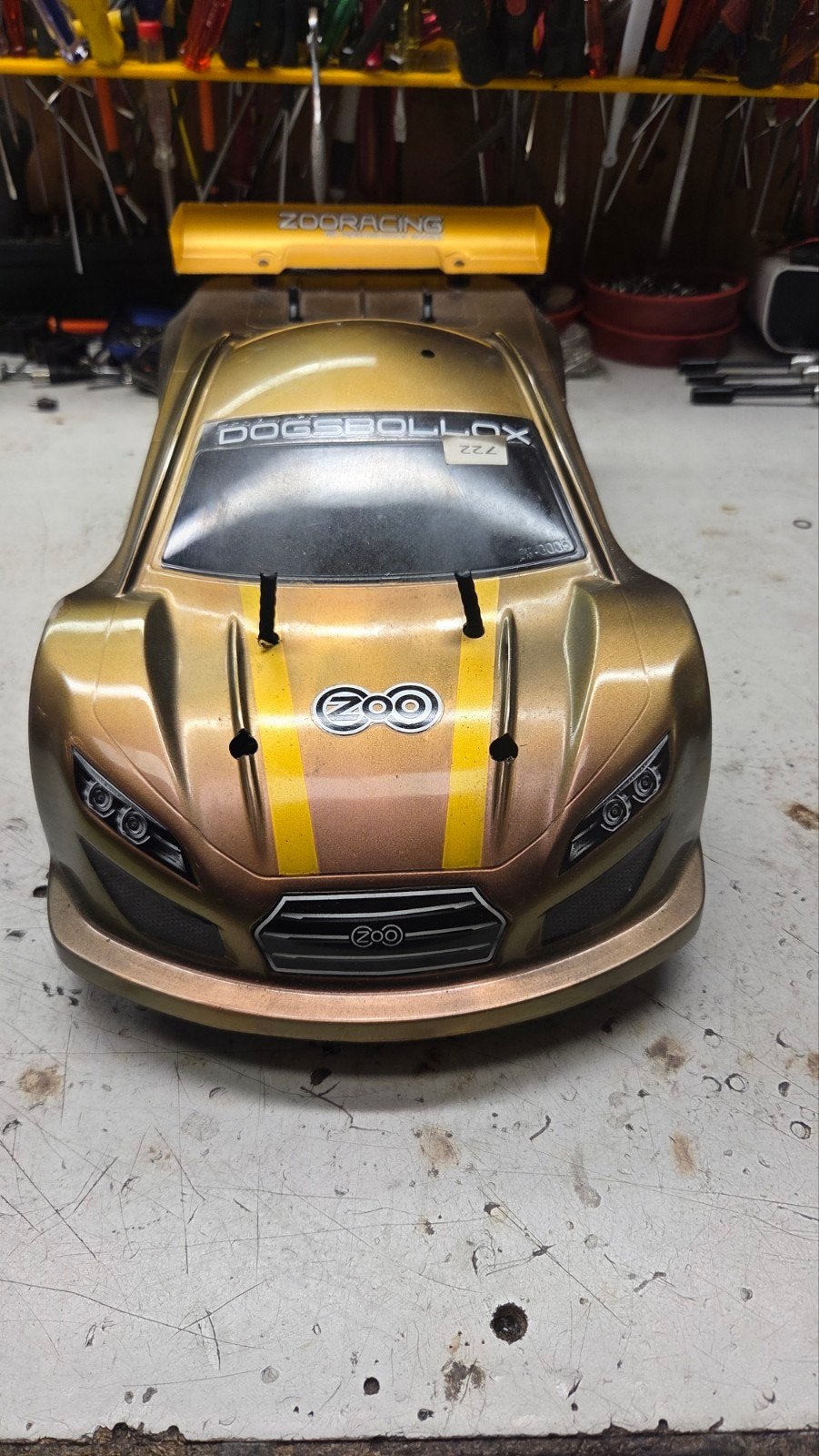 Te koop leuke Tamiya, Gebruikt, Ophalen of Verzenden, Schaal 1:10, Auto onroad