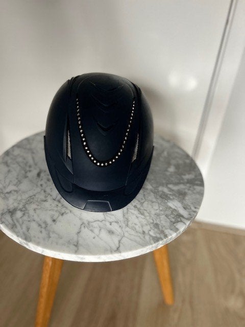 Paardrij cap, Dieren en Toebehoren, Ophalen, Blauw, Gebruikt, Kinderen