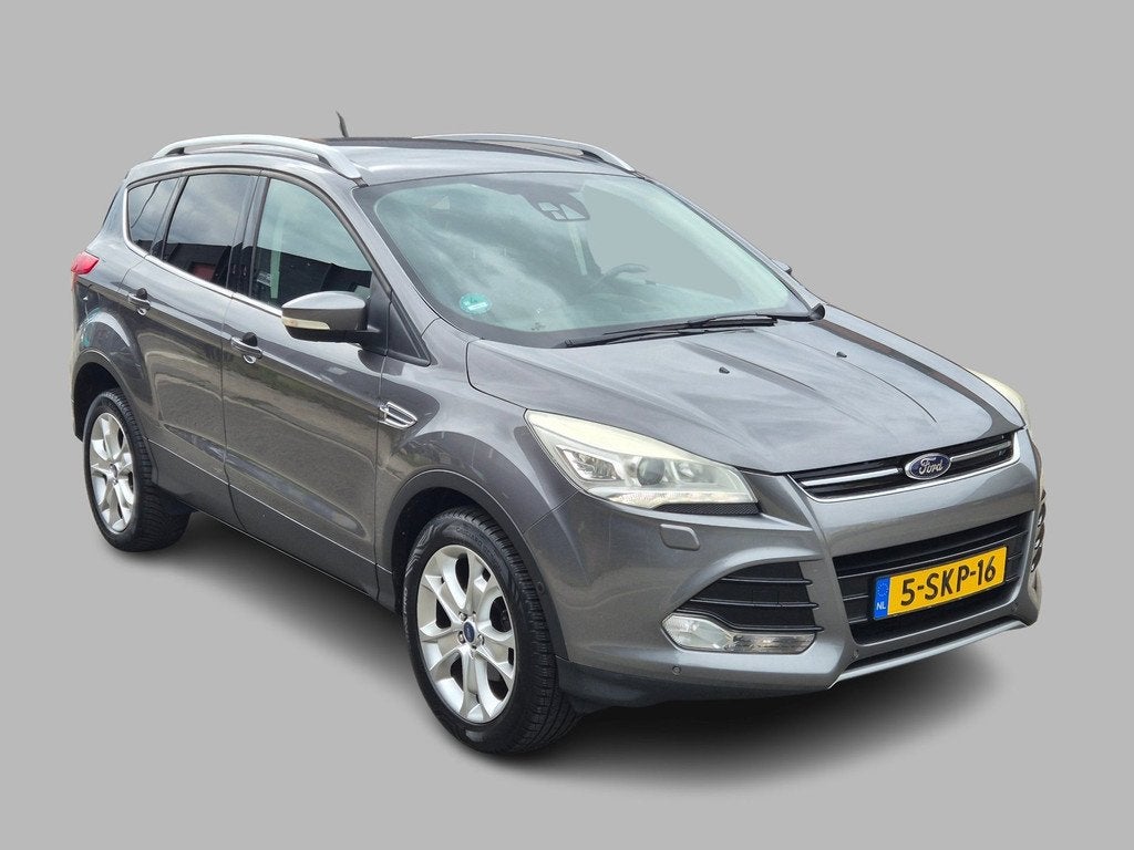 Ford Kuga 1.6 Titanium Trekhaak, Navi, Cruise, NAP, Auto's, Ford, 15 km/l, Gebruikt, 4 cilinders, Leder en Stof