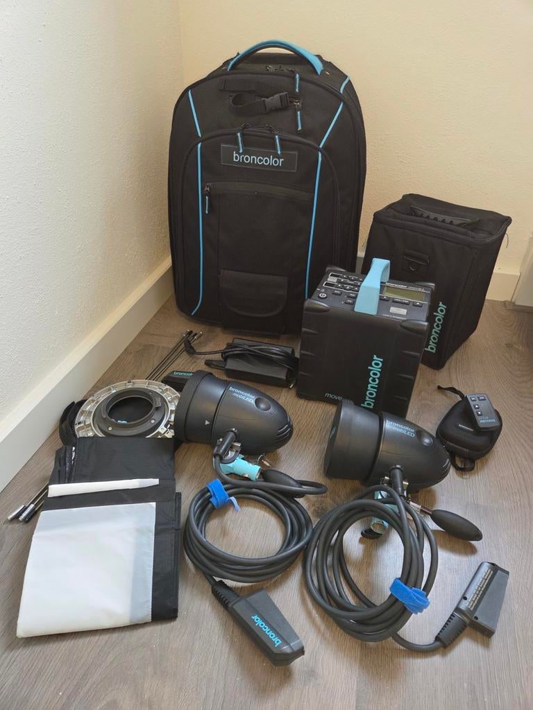 Broncolor Move 1200L kit met koffer, Ophalen of Verzenden, Gebruikt, Overige merken