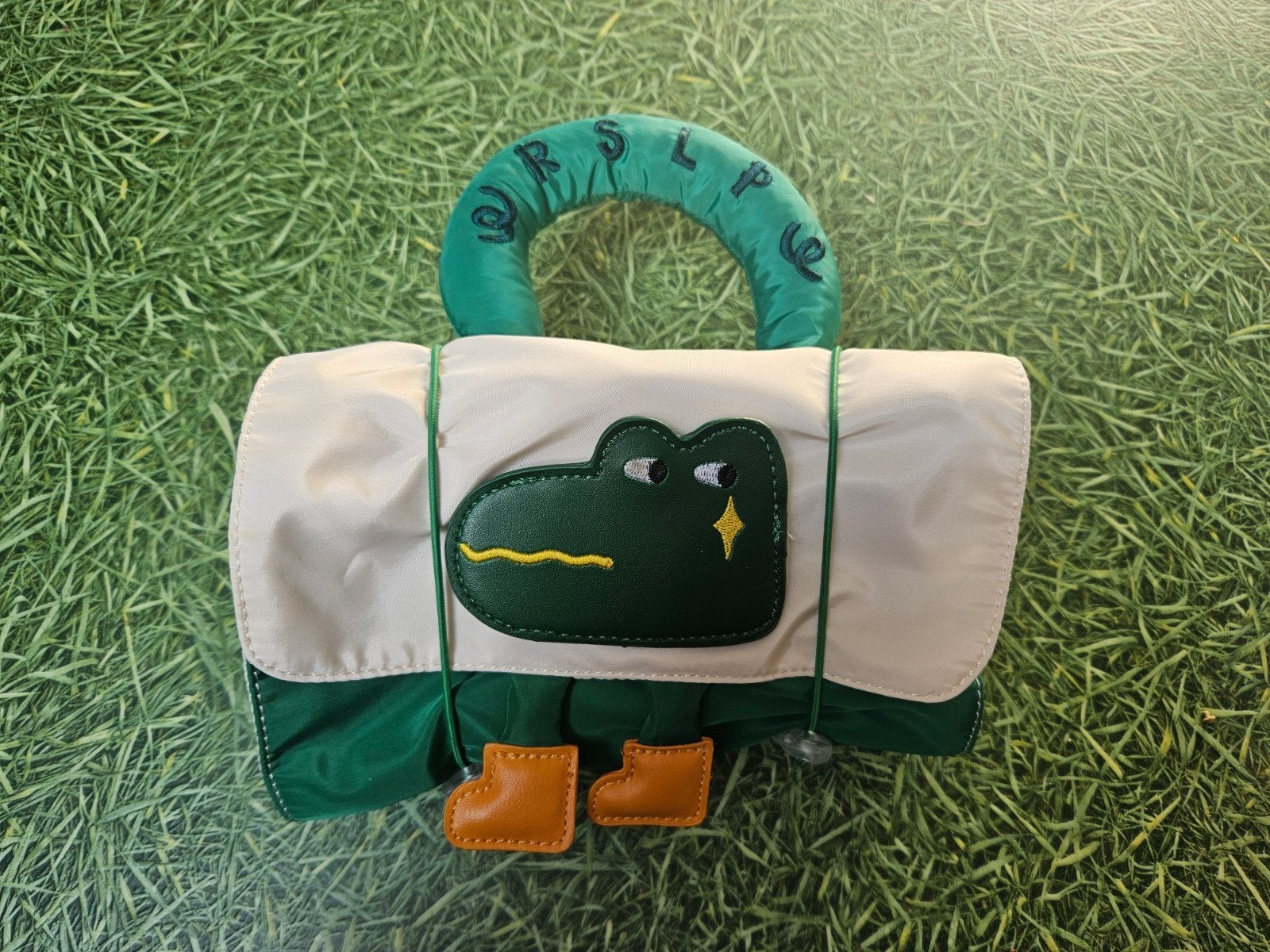 Uitklapbare toilettas met krokodil design, Ophalen of Verzenden, Zo goed als nieuw, Groen, Heer of Dame