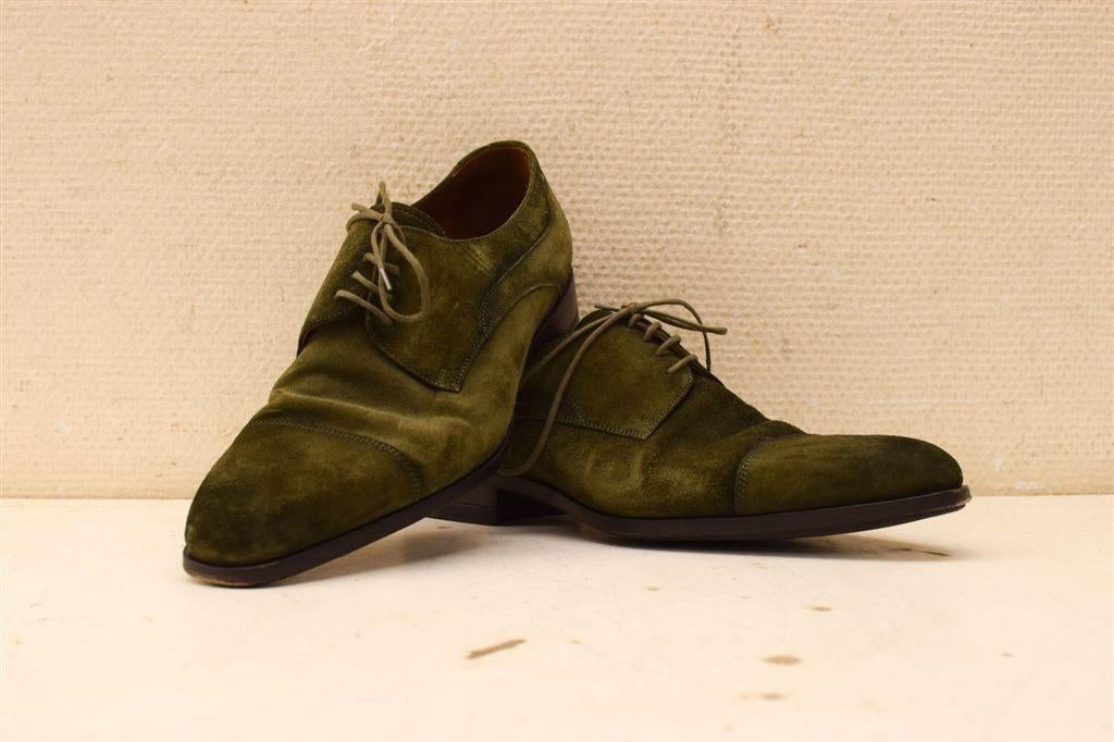 Suede heren schoenen 46723, Kleding | Heren, Sokken en Kousen, Ophalen of Verzenden, Gedragen, Maat 43 t/m 46, Bruin