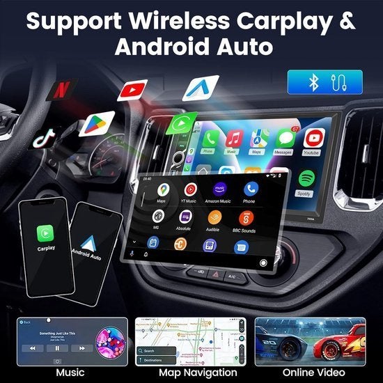 2-DIN Autoradio – Android Auto Radio – CarPlay Autoradio, Corvance B.V., Verzenden, Nieuw, Corvancebol@gmail.com