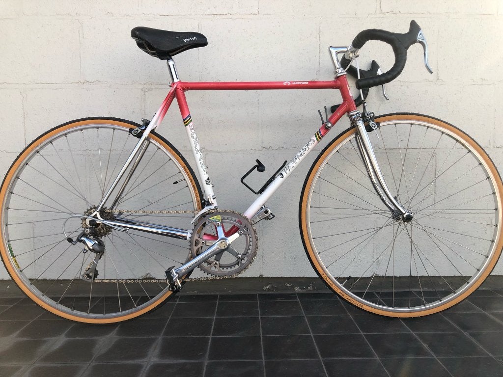 vintage racefiets Hopmans maat 55, Ophalen, Jaren '60 of nieuwer, Hopmans, Velgrem