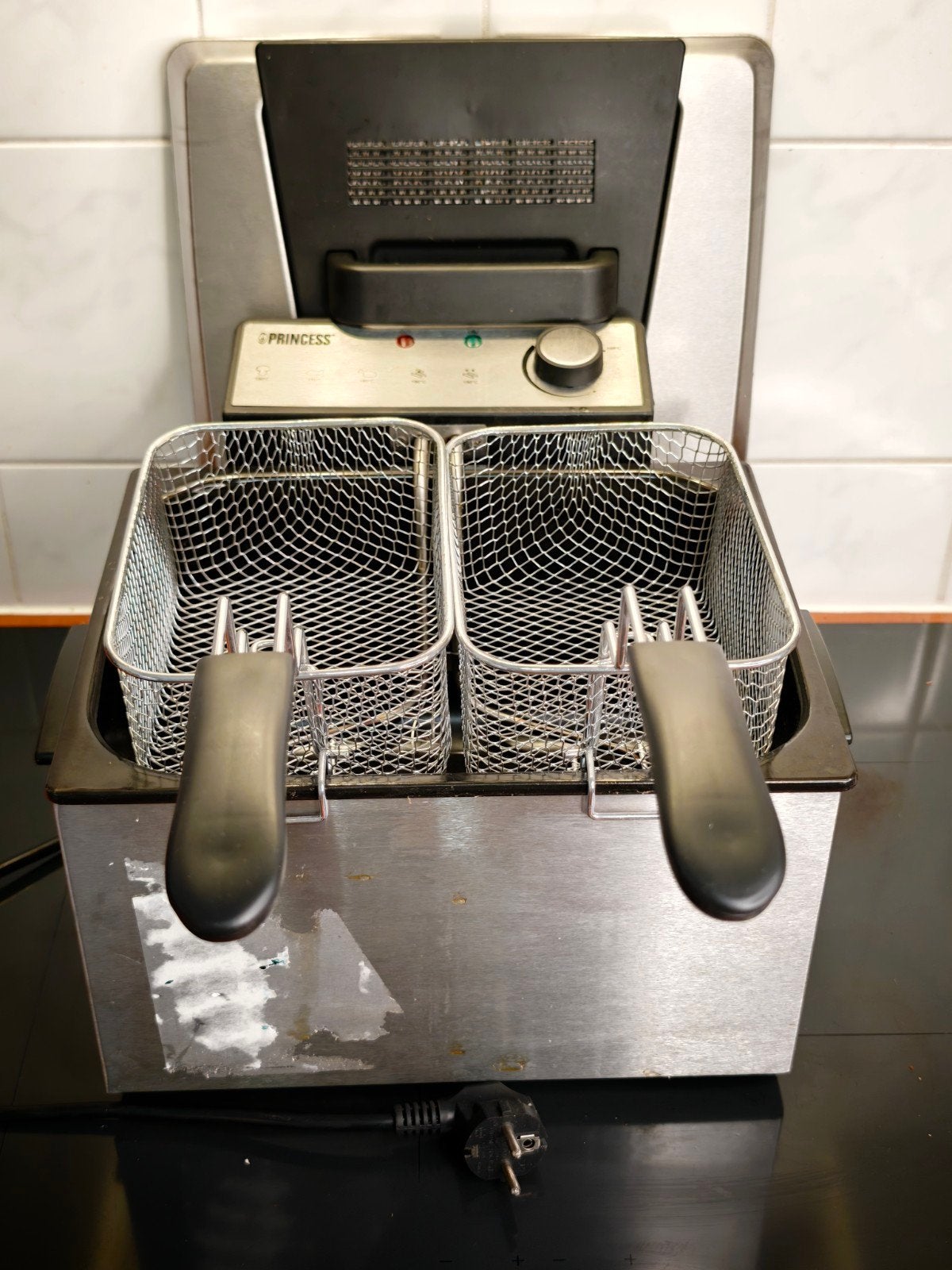 Princess Friteuse 5L - 3270W 1 groot, 2bkleine mandjes, 4 liter of meer, Ophalen of Verzenden, Zo goed als nieuw, Duo-friteuse