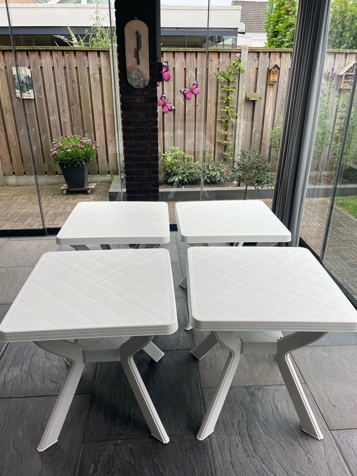 Bistro/tuintafels 70x70 cm - nieuw!!, Tuin en Terras, Ophalen, Nieuw, Vierkant, Kunststof