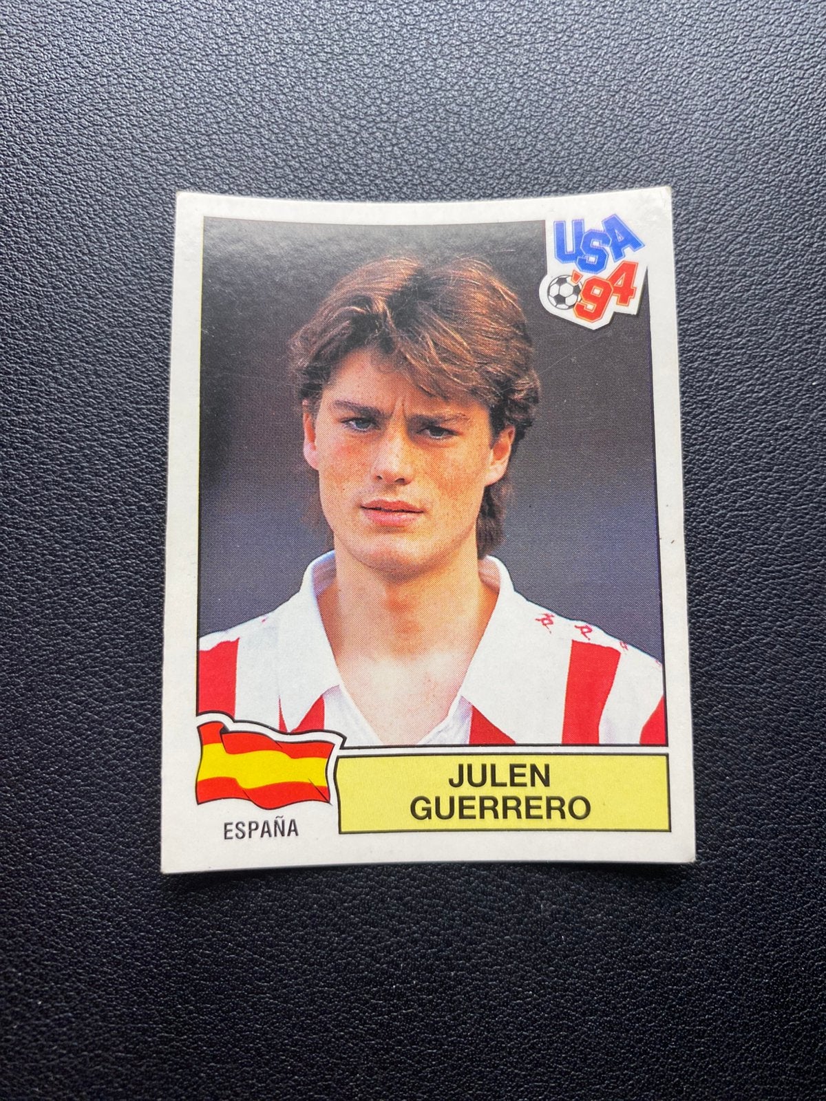 Julen Guerrero - Spanje - Panini WK 1994, Ophalen of Verzenden, Zo goed als nieuw, Buitenlandse clubs, Poster, Plaatje of Sticker