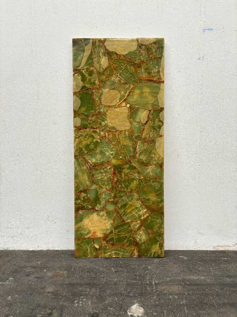 Marmeren blad groen 50x120cm - Doe-het-zelver project, Ophalen, Overige materialen, Gebruikt, 100 tot 150 cm