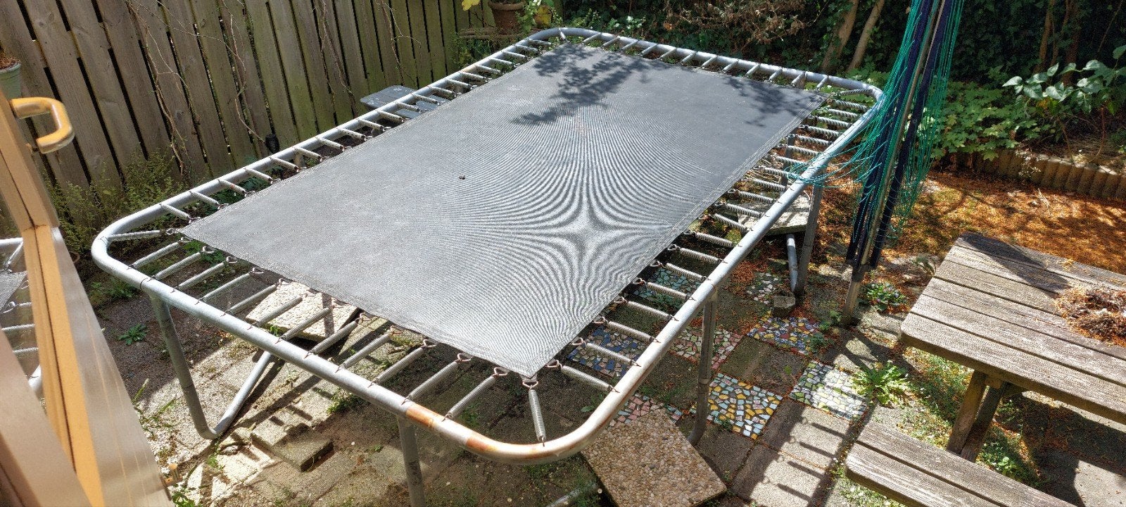 Trampoline 211x316 cm, springt nog super!, Kinderen en Baby's, Speelgoed | Buiten | Trampolines, Ophalen