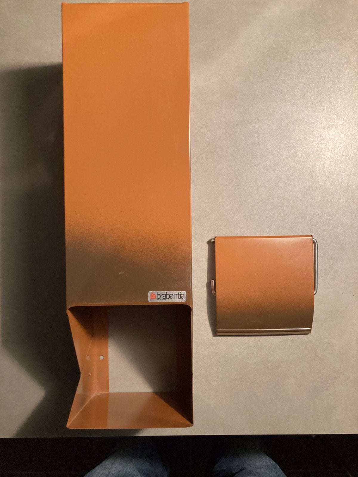 Vintage Brabantia Toiletrolhouder Set jaren 70 Shadow Brown, Vintage, Ophalen of Verzenden, Zo goed als nieuw, Metaal