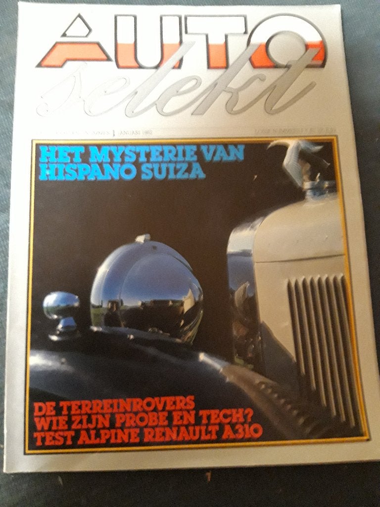 Auto Selekt januari 1982 , Alpine Renault A310, Ophalen of Verzenden, Zo goed als nieuw, Algemeen