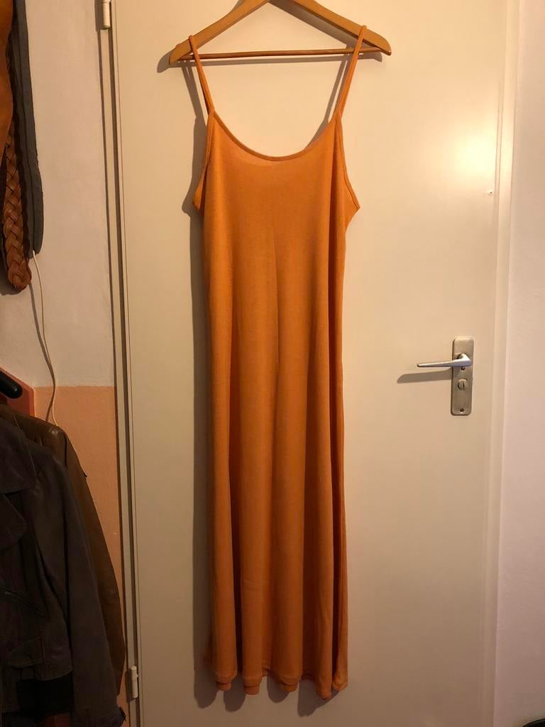 Lange zomerjurk, Zara, Maat 42/44 (L), Nieuw, Oranje