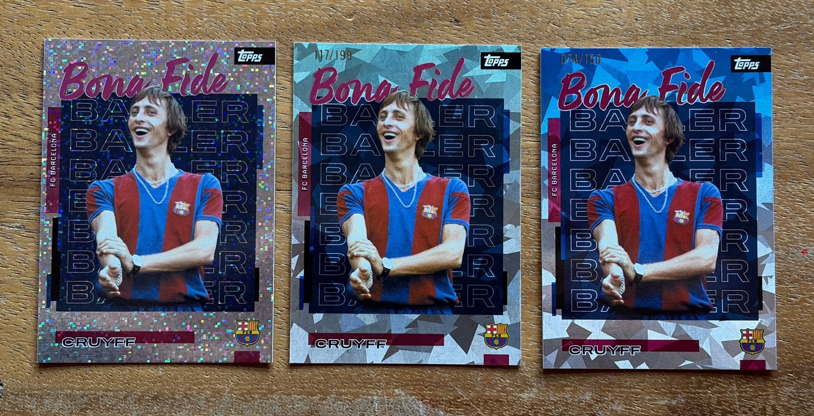 Topps Bona Fide Johan Cruyff FC Barcelona Voetbal Kaart, Verzamelen, Verzenden, Zo goed als nieuw, Buitenlandse clubs, Spelerskaart