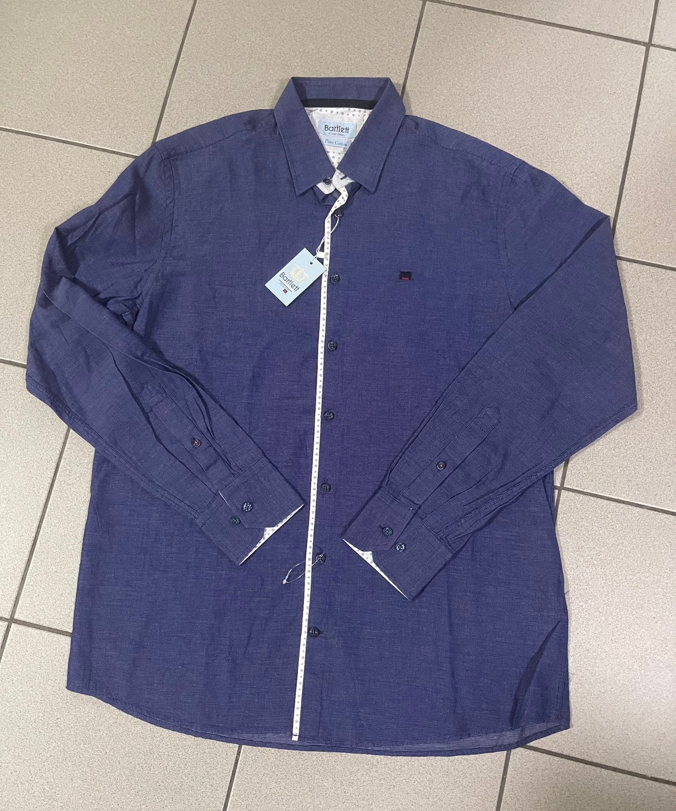 Bartlett overhemd maat 41 nieuw, Kleding | Heren, Overhemden, Ophalen of Verzenden, Nieuw, Blauw, Halswijdte 41/42 (L)