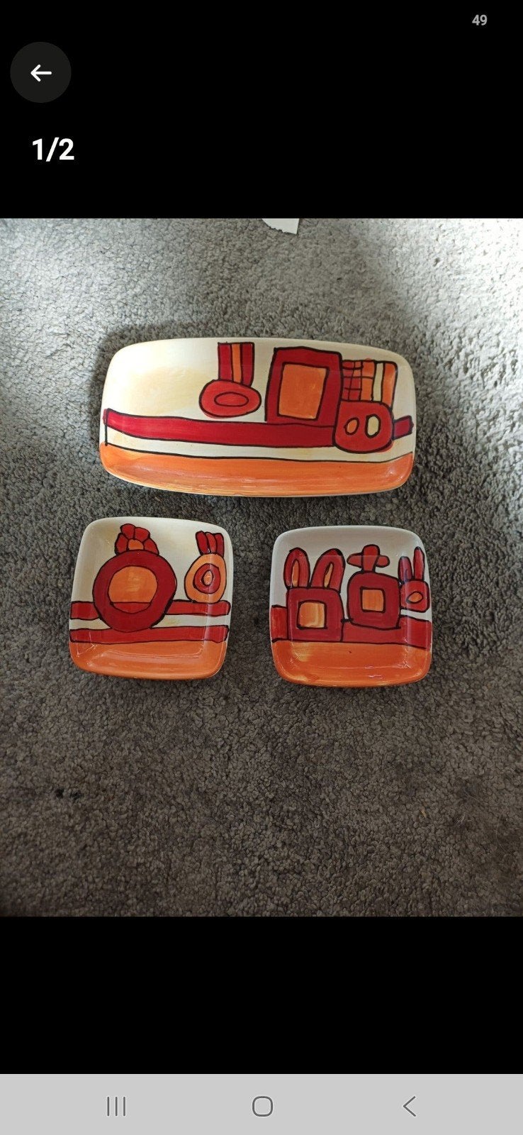 TE KOOP VINTAGE RETRO BONBONSCHAALTJE ETAGERE, Ophalen of Verzenden, Glas, Overige stijlen, Schaal of Schalen