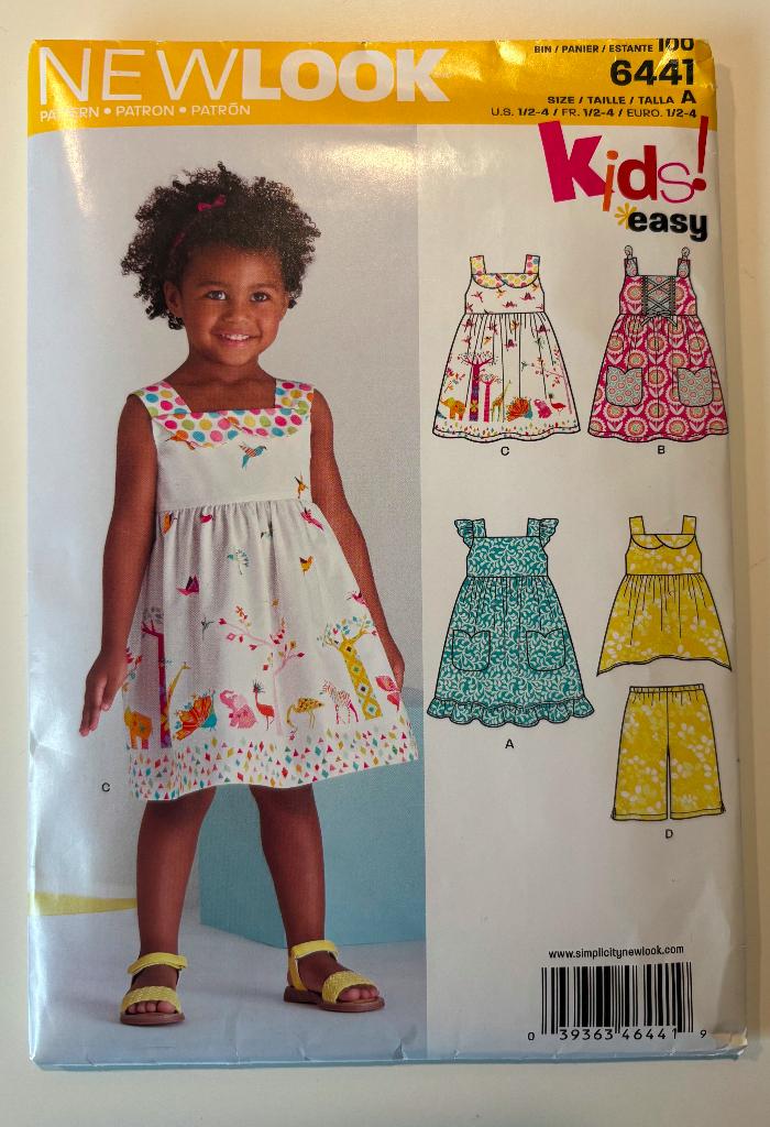 Kinderkleding patroon NewLook 6441, Hobby en Vrije tijd, Kledingpatronen, Overige merken, Overige typen, Kind, Verzenden