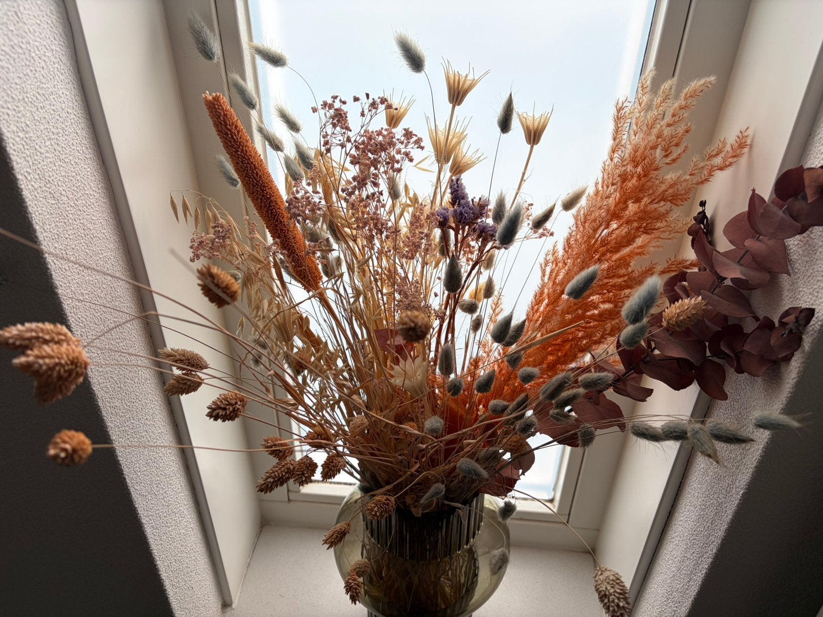 Prachtig droogbloemen boeket, Ophalen, Overige materialen, Overige kleuren, 50 tot 75 cm