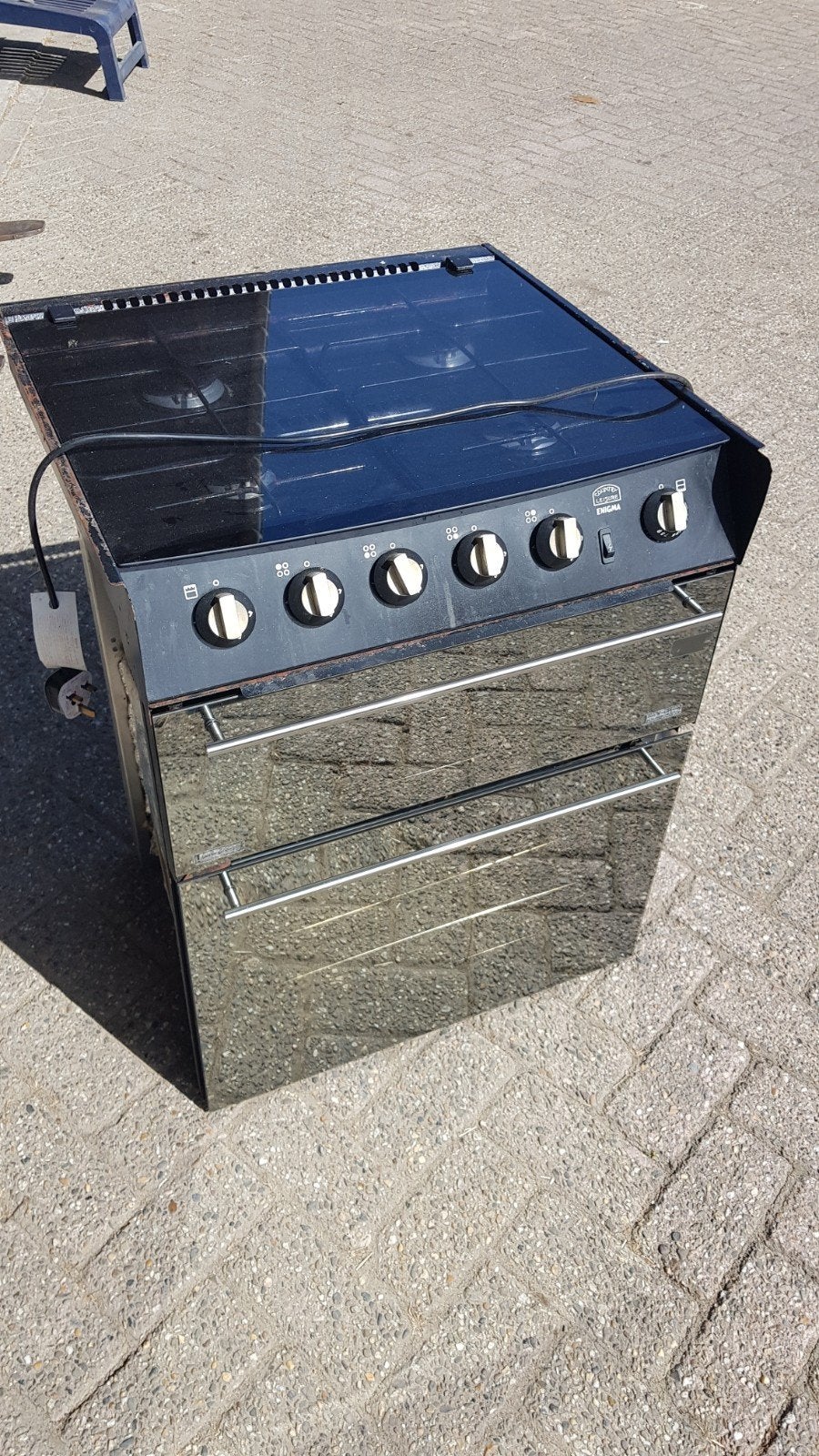 spinflow thetford gas fornuis met dubbele gas oven uit een s, Witgoed en Apparatuur, Fornuizen, Ophalen, Gebruikt, Minder dan 85 cm