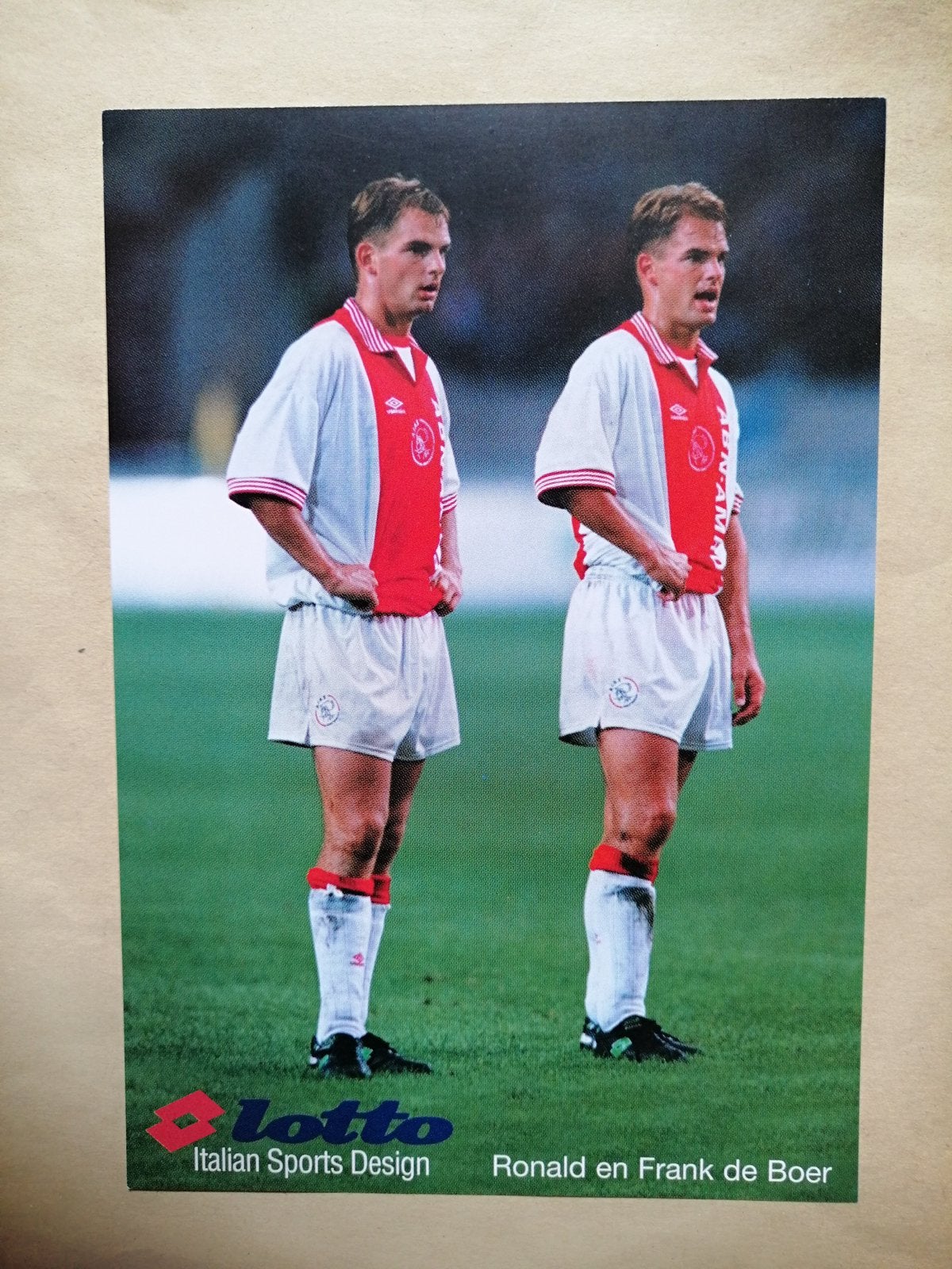 Fotokaart Frank en Ronald de Boer (Ajax, Lotto) ., Ophalen of Verzenden, Nieuw, Ajax, Spelerskaart