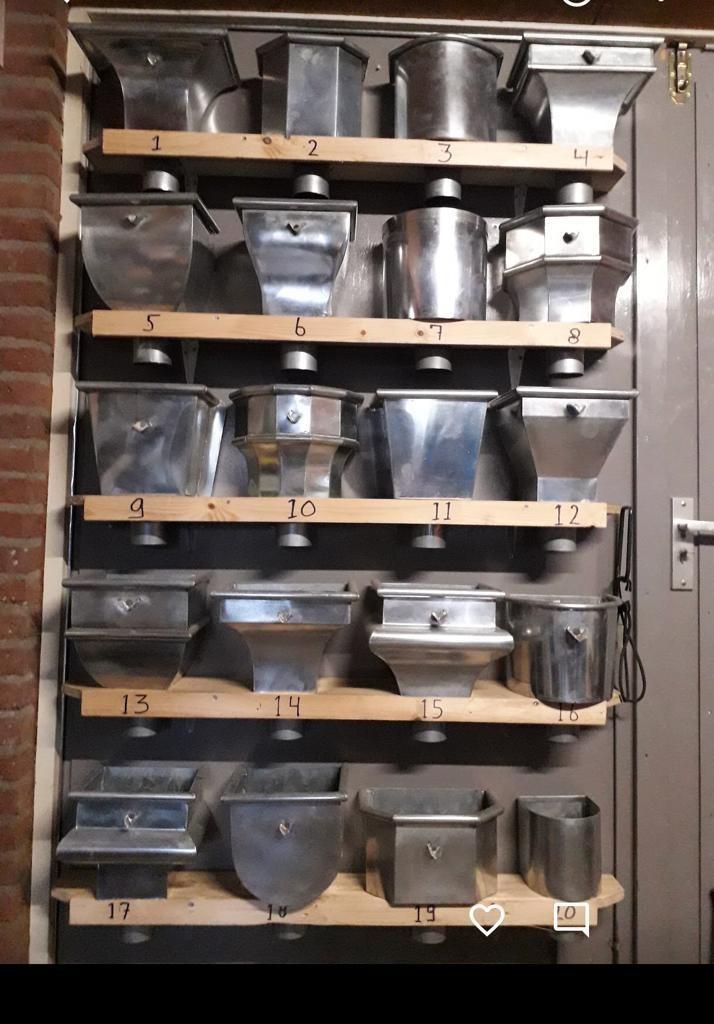 Handgemaakte zinken vergaarbakken, Nieuw, Ophalen of Verzenden, Zink, Minder dan 2 meter