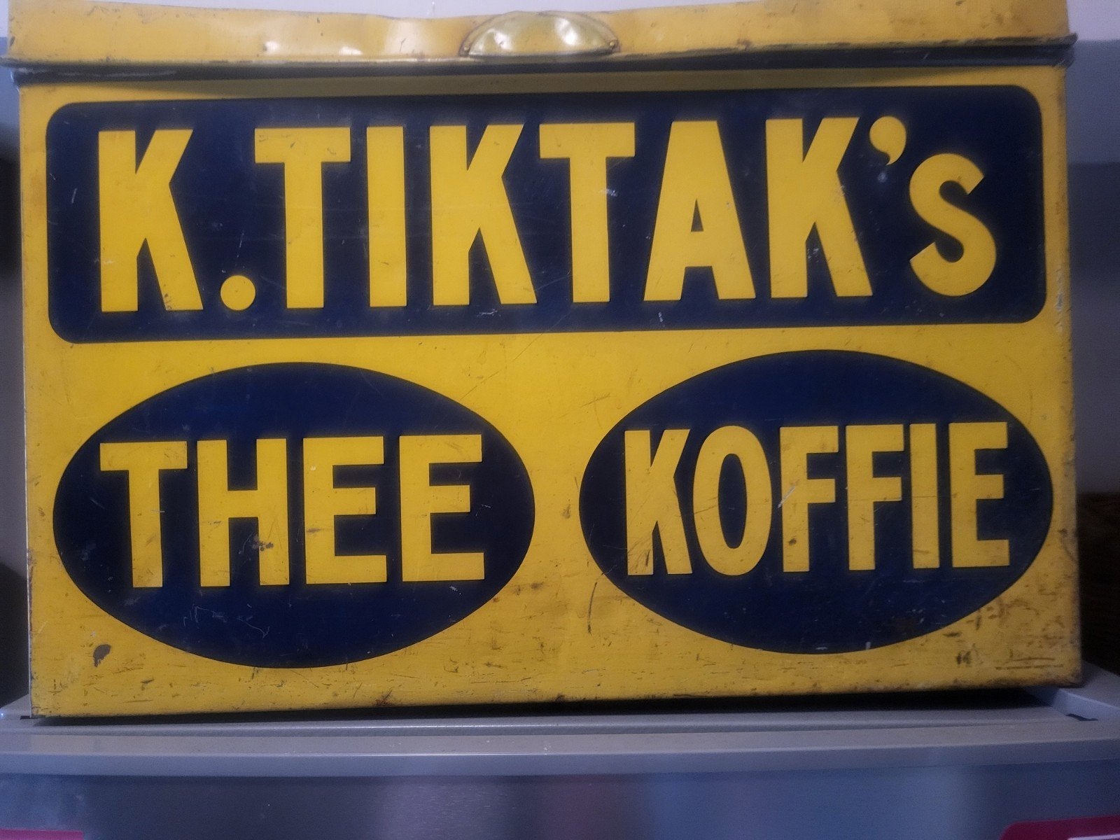 Tik tak koffieblik, Ophalen of Verzenden