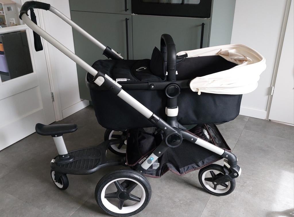 Bugaboo Fox kinderwagen met meerijplankje, Ophalen, Bugaboo, Zo goed als nieuw, Combiwagen