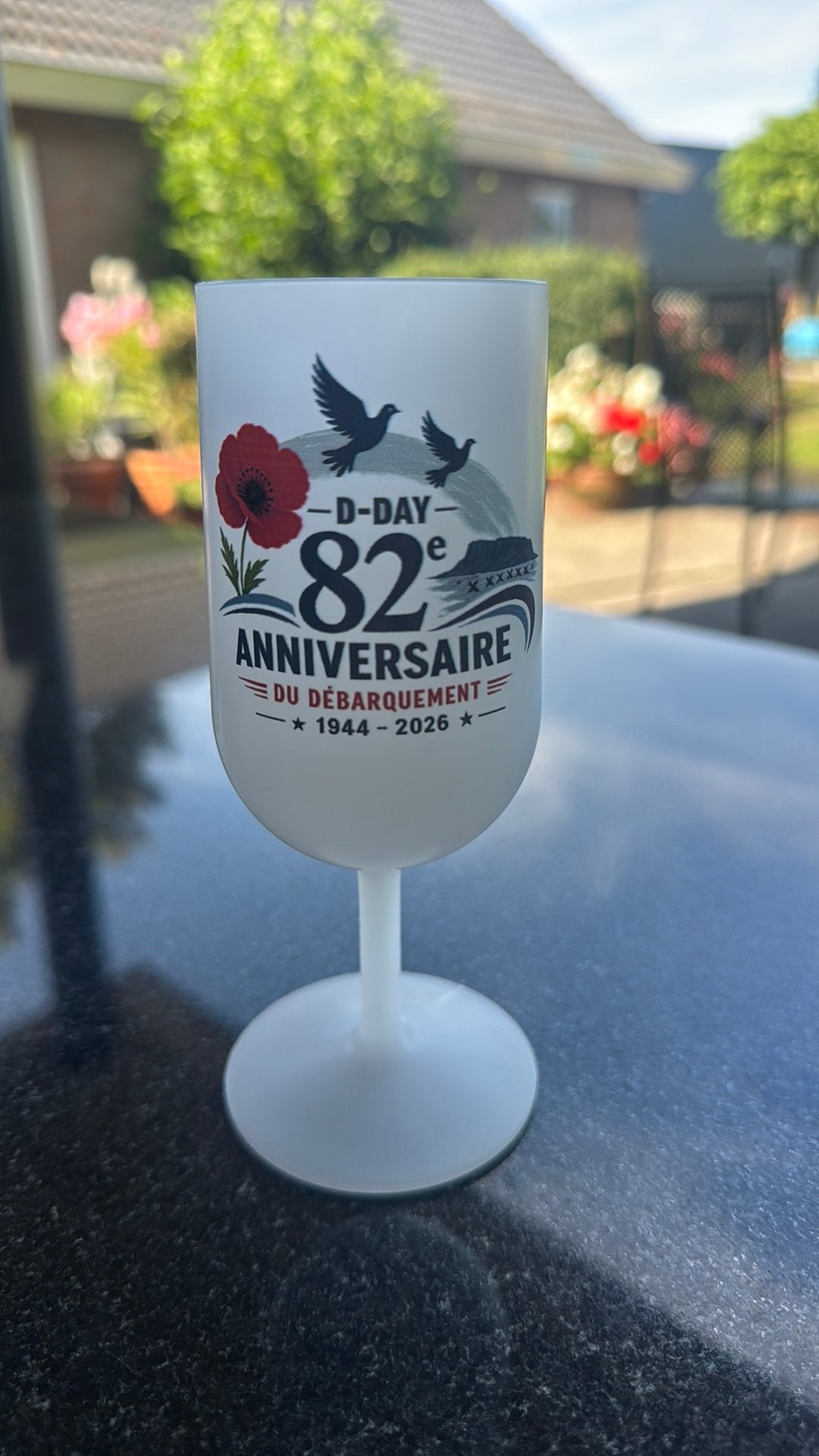 D day 82 jaar, Verzamelen, Glas en Borrelglaasjes, Ophalen of Verzenden, Zo goed als nieuw, Overige typen