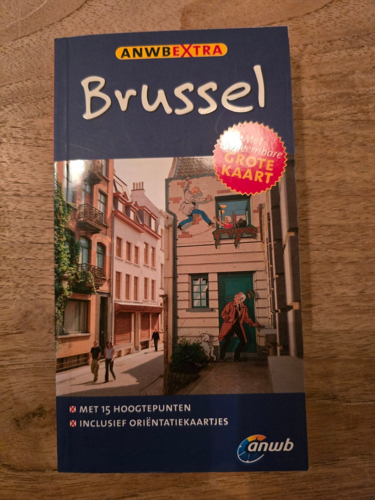 ANWB Extra Reisgids Brussel met Grote Kaart, Europa, Ophalen of Verzenden, Zo goed als nieuw, Reisgids of -boek