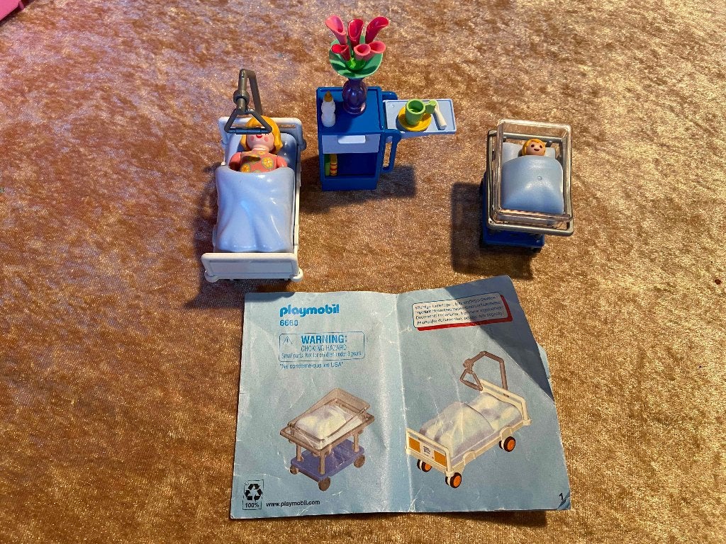 Playmobil Kraamkamer met baby 6660, Gebruikt, Complete set, Ophalen of Verzenden, Figuren