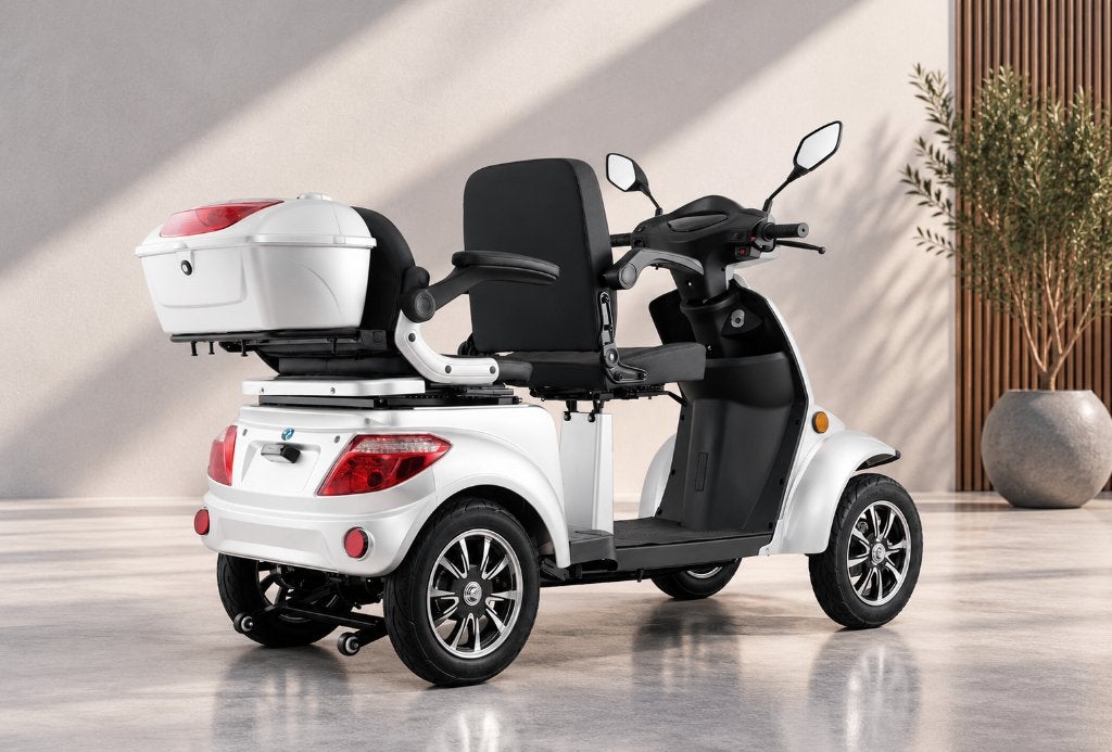 Scootmobiel Duo Twist Q6 – 25 km/u – 2 Persoons – Nieuw, Ophalen of Verzenden, Nieuw, 36 t/m 45 km, 16 km/u of meer