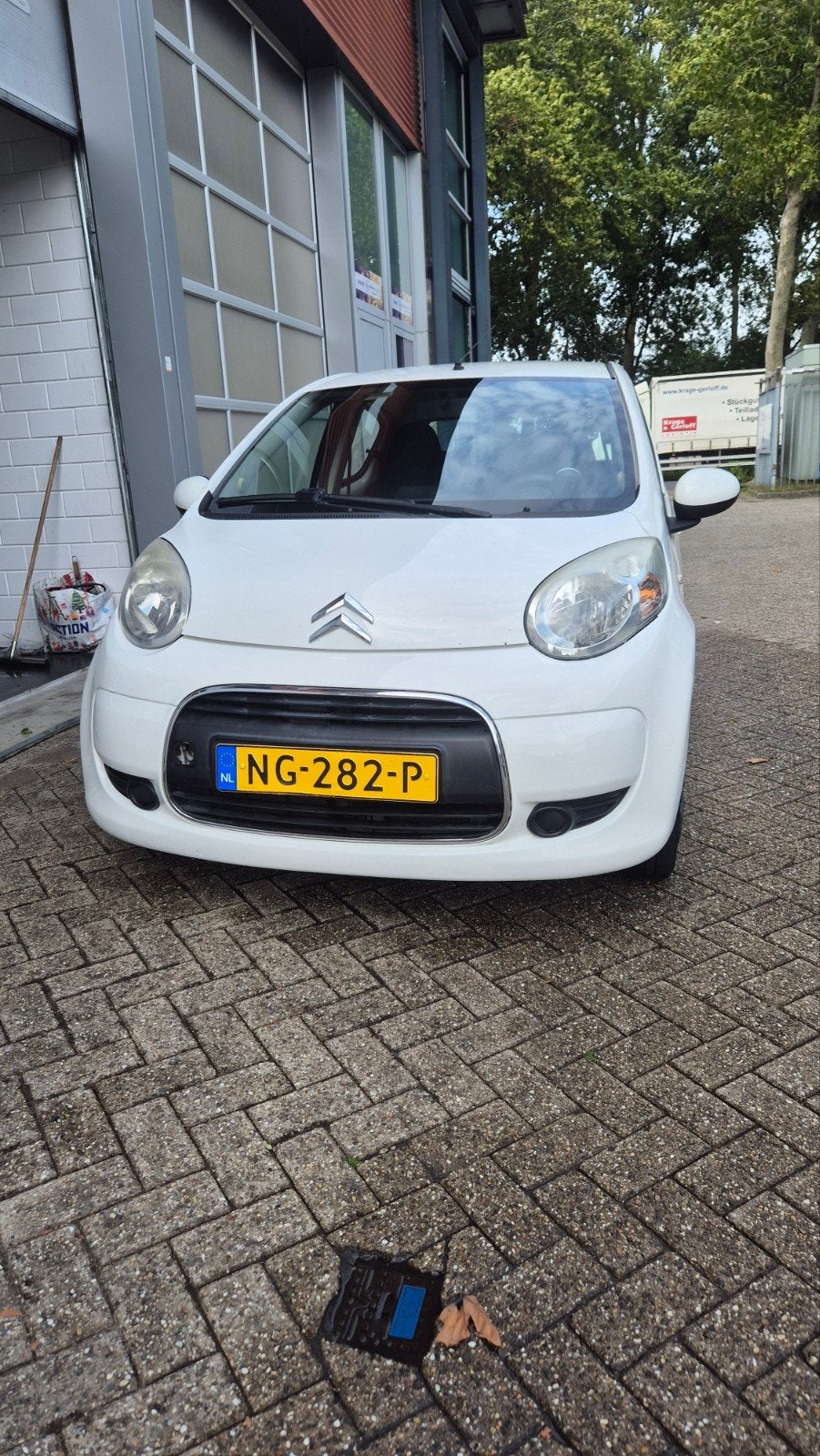 Citroën C1 5-drs Automaat Airco CarPlay Achteruitrijcamer, Auto's, Stof, C1, Wit, Bedrijf