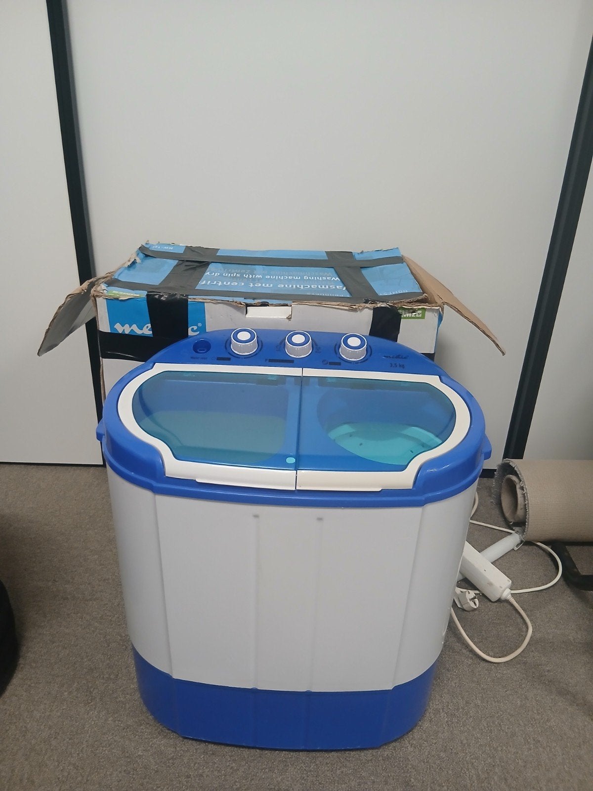 mestic camping wasmachine met centrifuge - 1 keer gebr, Minder dan 85 cm, Ophalen of Verzenden, Zo goed als nieuw, Voorlader