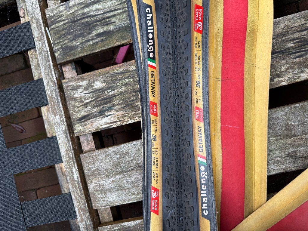 Challenge Getaway Pro 36mm gravelbanden, Fietsen en Brommers, Fietsonderdelen, Band, Ophalen of Verzenden, Zo goed als nieuw, Gravelbike