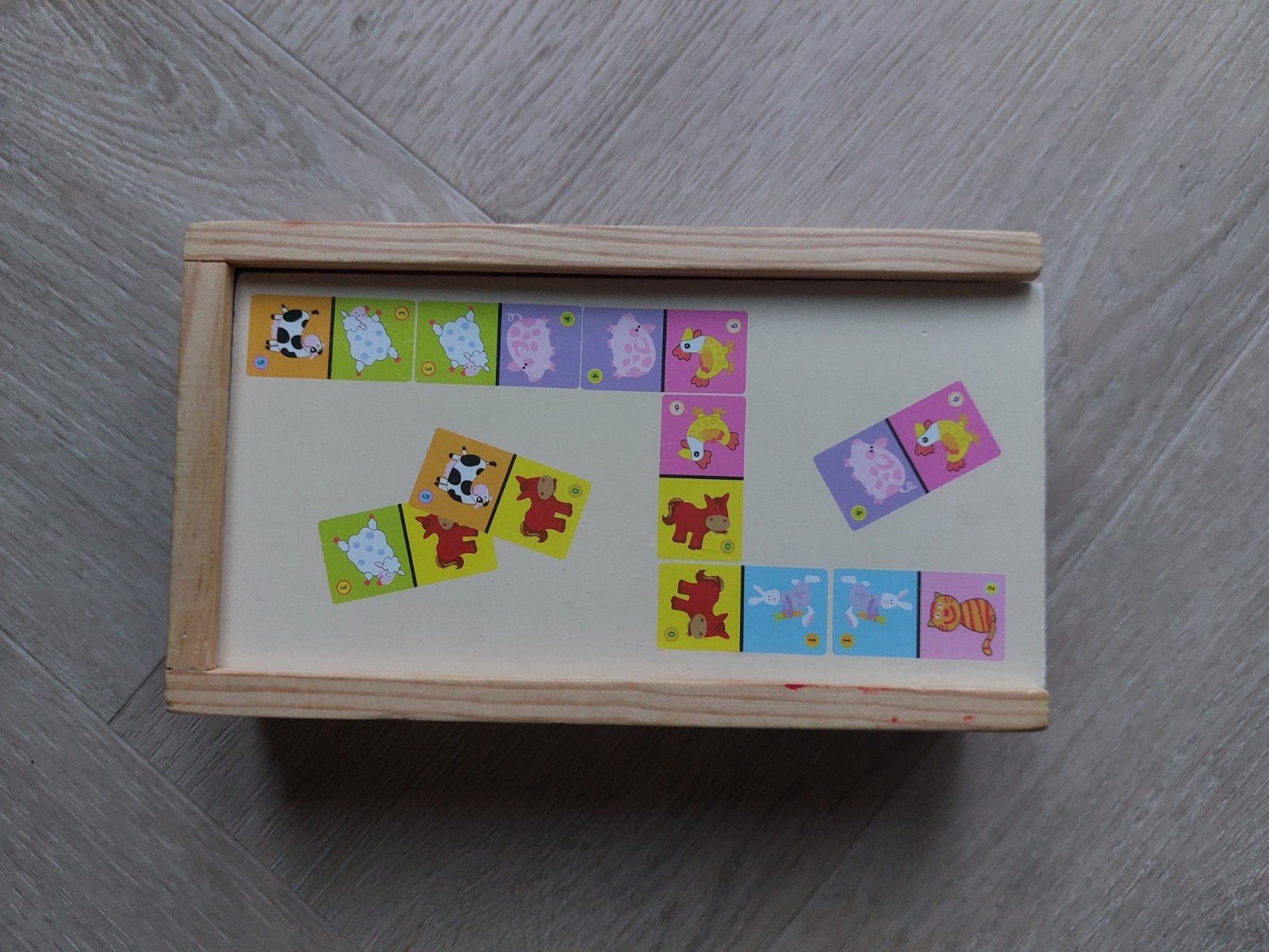Houten domino spel, Ophalen of Verzenden, Gebruikt