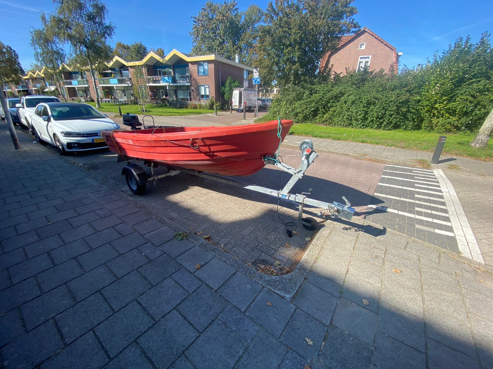 Motorboot Incl Trailer Pioneer, Gebruikt, Buitenboordmotor, Trailer, Polyester